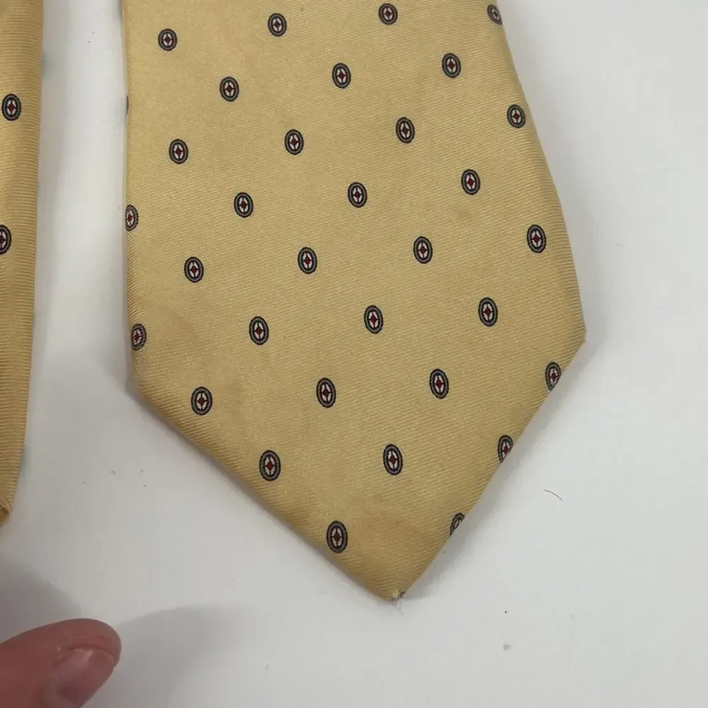 Vintage Dior yellow silk tie